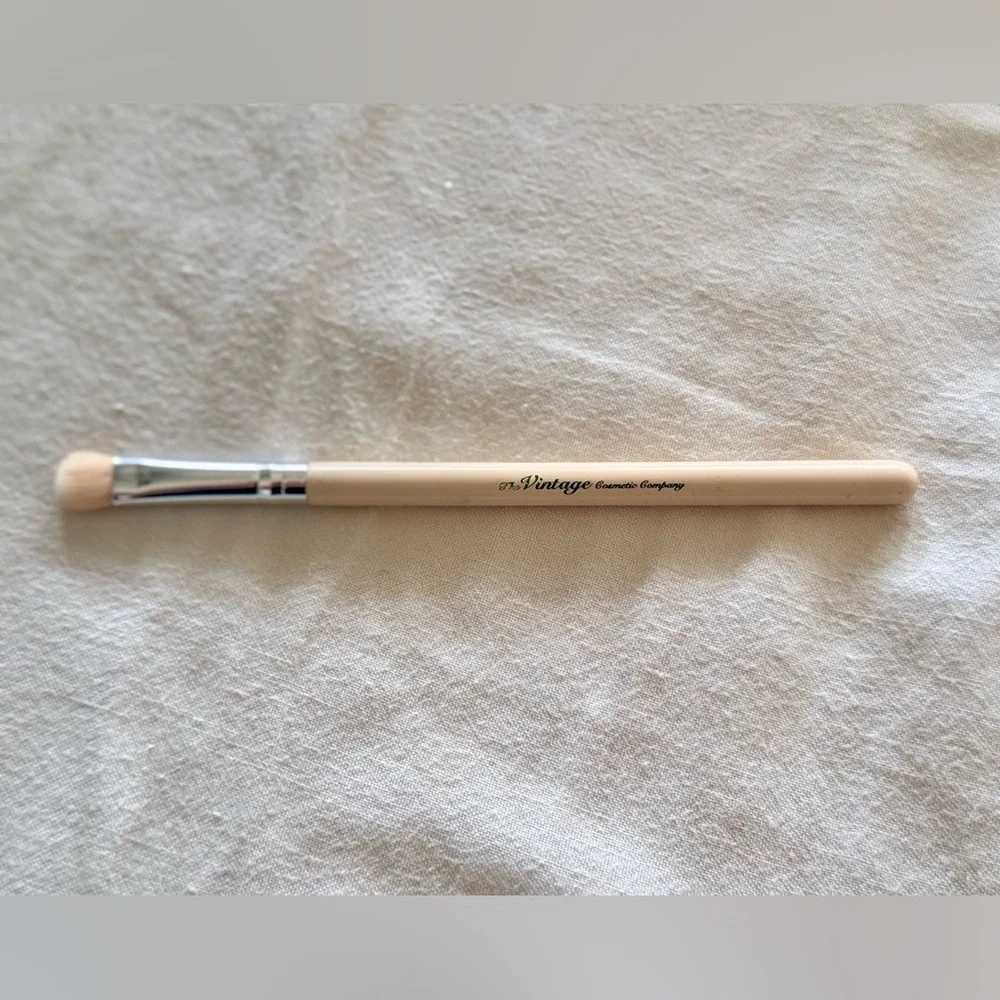 THE VINTAGE COSMETIC CO. 3 Pcs Cream Makeup Brush Set Eyeshadow Brushes